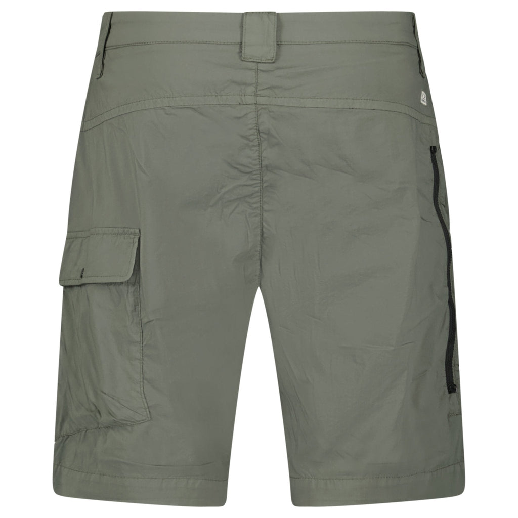 CP Company 50 Fili Lens Cargo Shorts in Thyme
