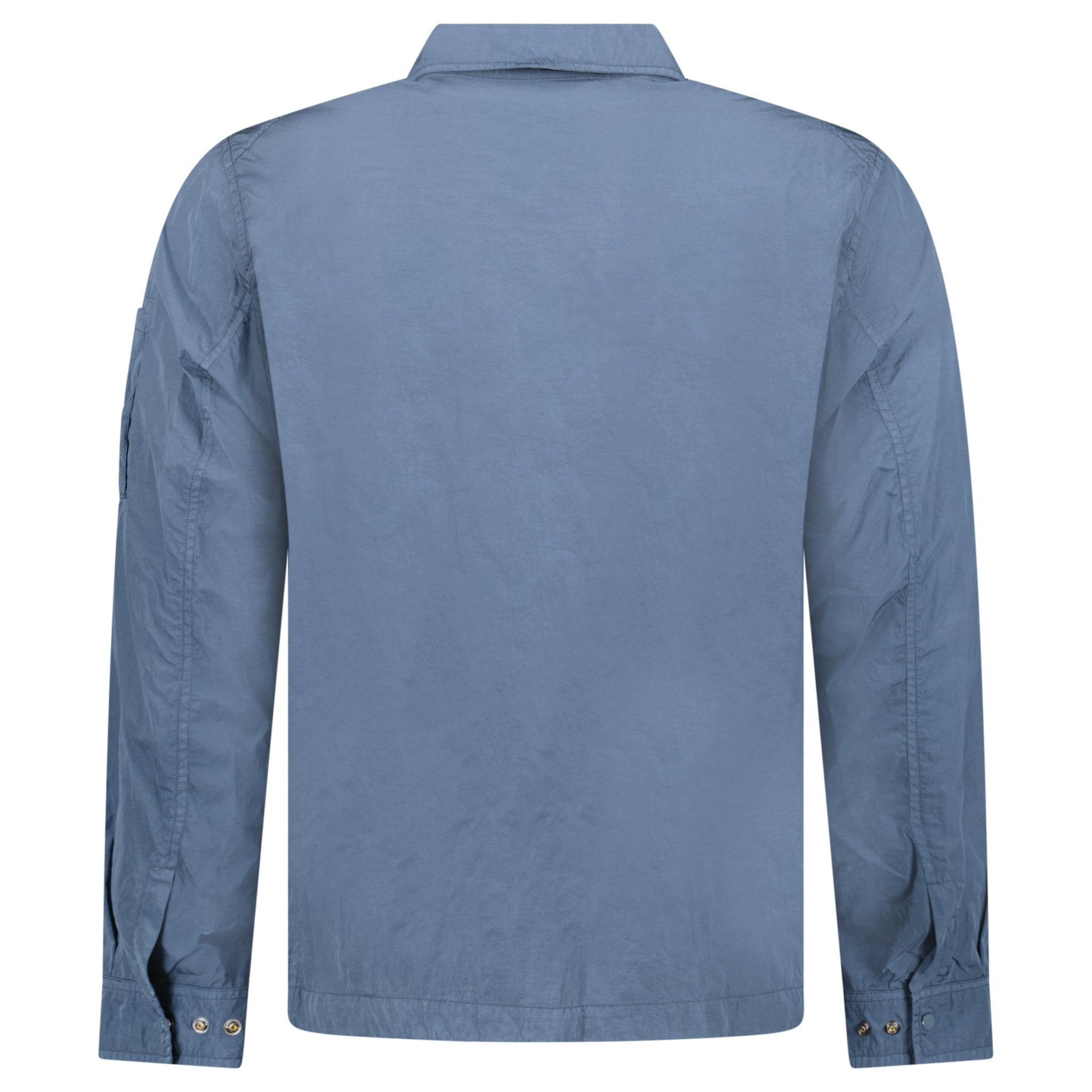 CP Company Lens Chrome-R Button Overshirt Jacket in India Ink