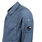 CP Company Lens Chrome-R Button Overshirt Jacket in India Ink
