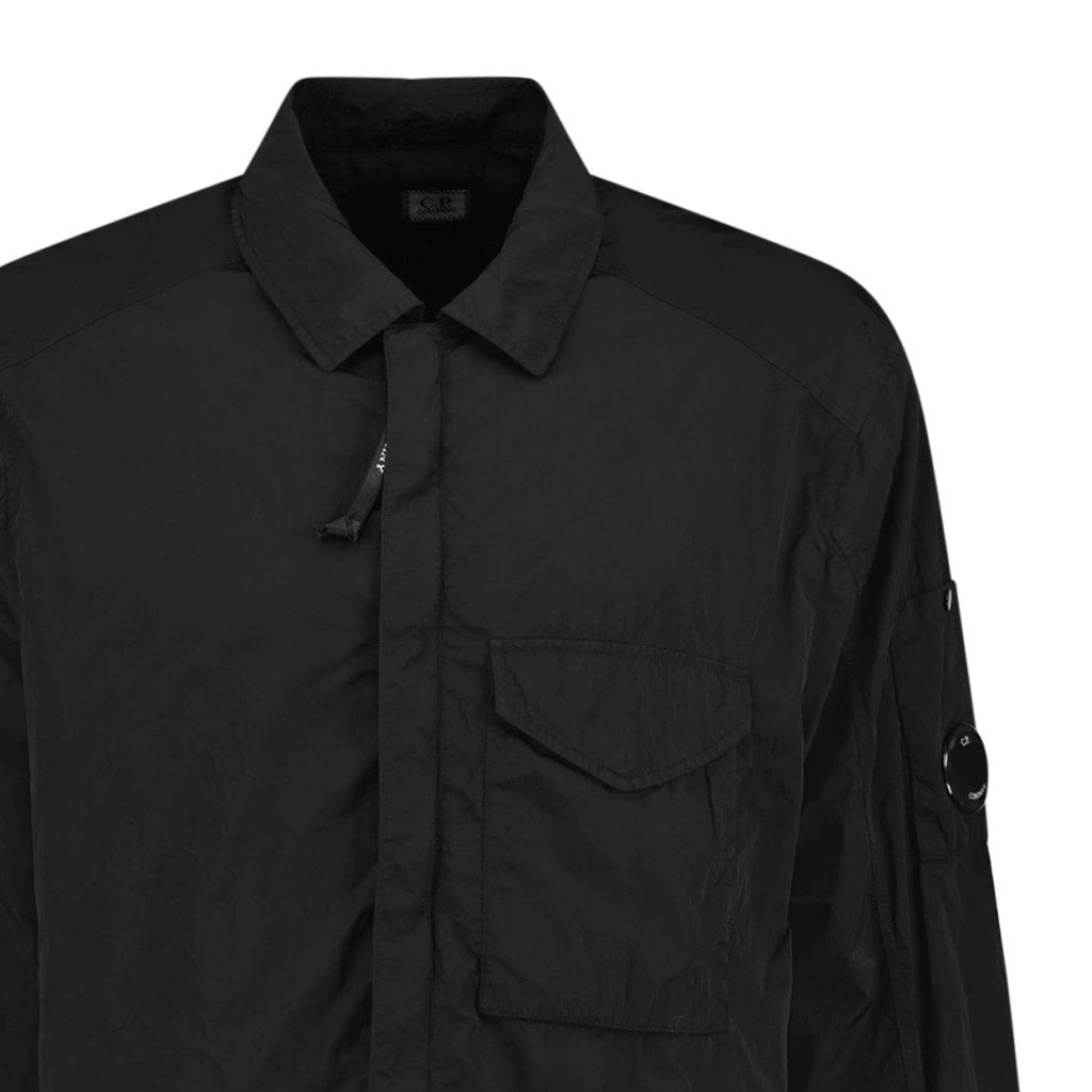 CP Company Lens Chrome-R Zip-Up Jacket Black