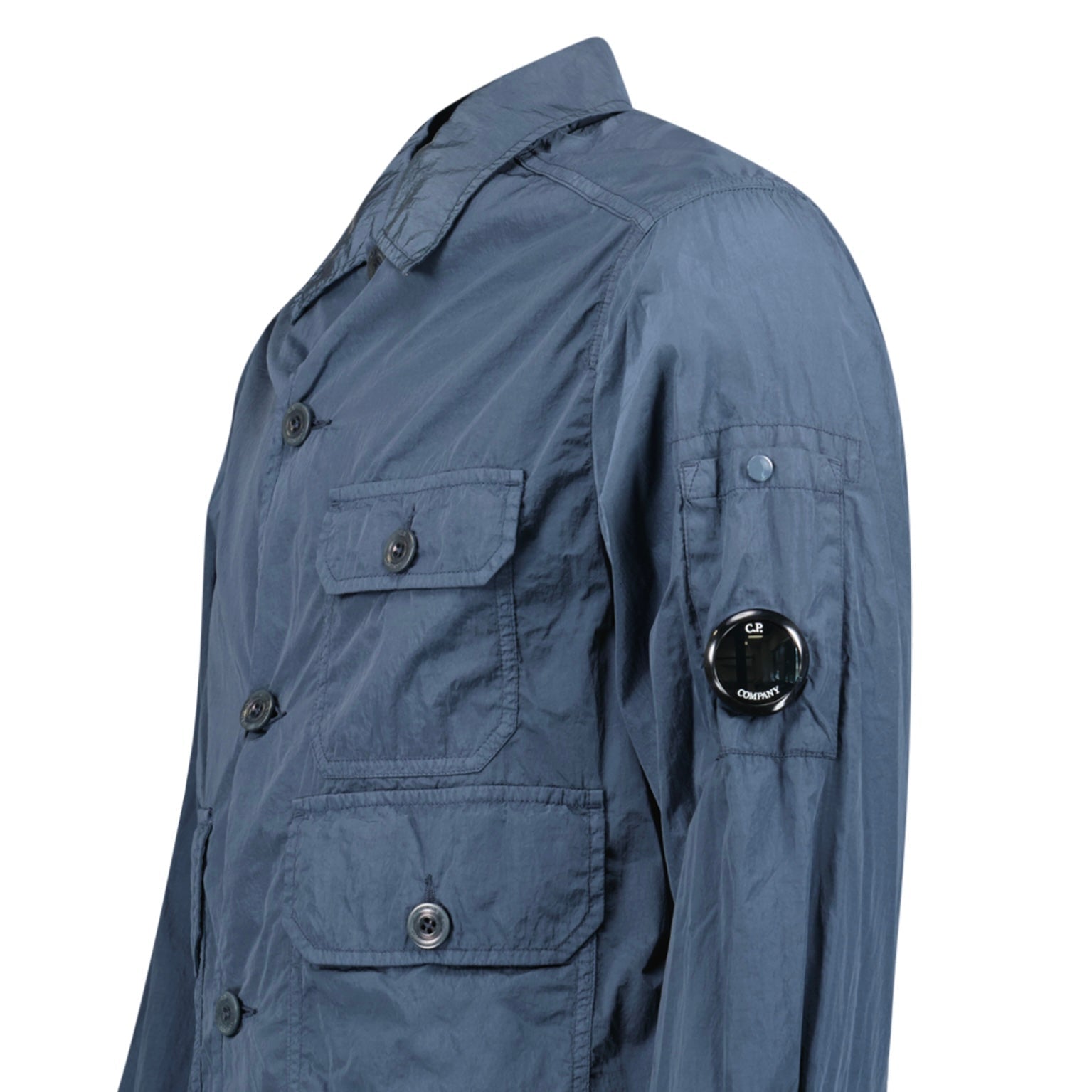 CP Company Lens Chrome-R Zip-Up Jacket in India Ink