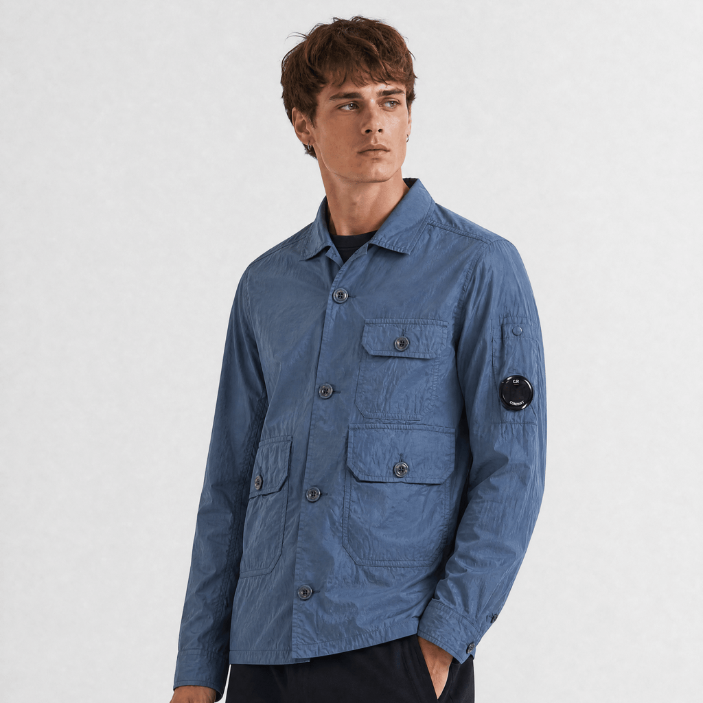 CP Company Lens Chrome-R Zip-Up Jacket in India Ink