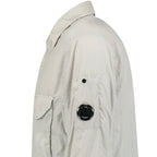 CP Company Lens Chrome Zip-Up Jacket Light Grey