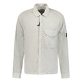 CP Company Lens Chrome Zip-Up Jacket Light Grey