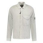 CP Company Lens Chrome Zip-Up Jacket Light Grey