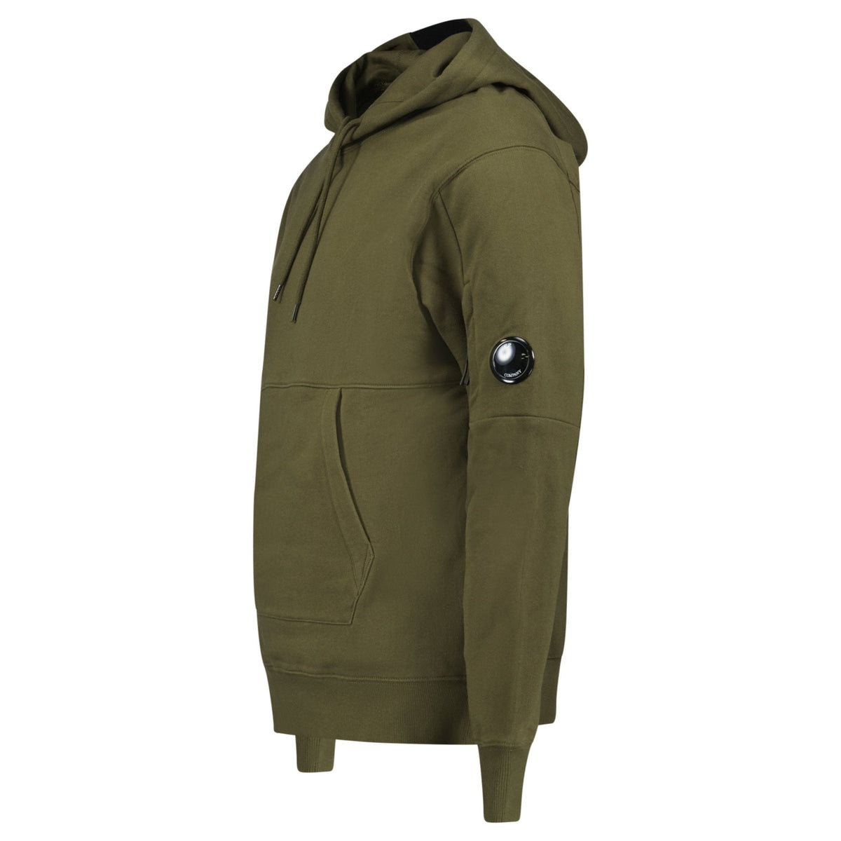 CP Company Micro Lens Diagonal Raised Hoodie Ivy Green