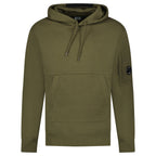 CP Company Micro Lens Diagonal Raised Hoodie Ivy Green