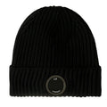CP Company Lens Extra Fine Merino Wool Beanie Black