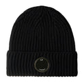 CP Company Lens Extra Fine Merino Wool Beanie Navy