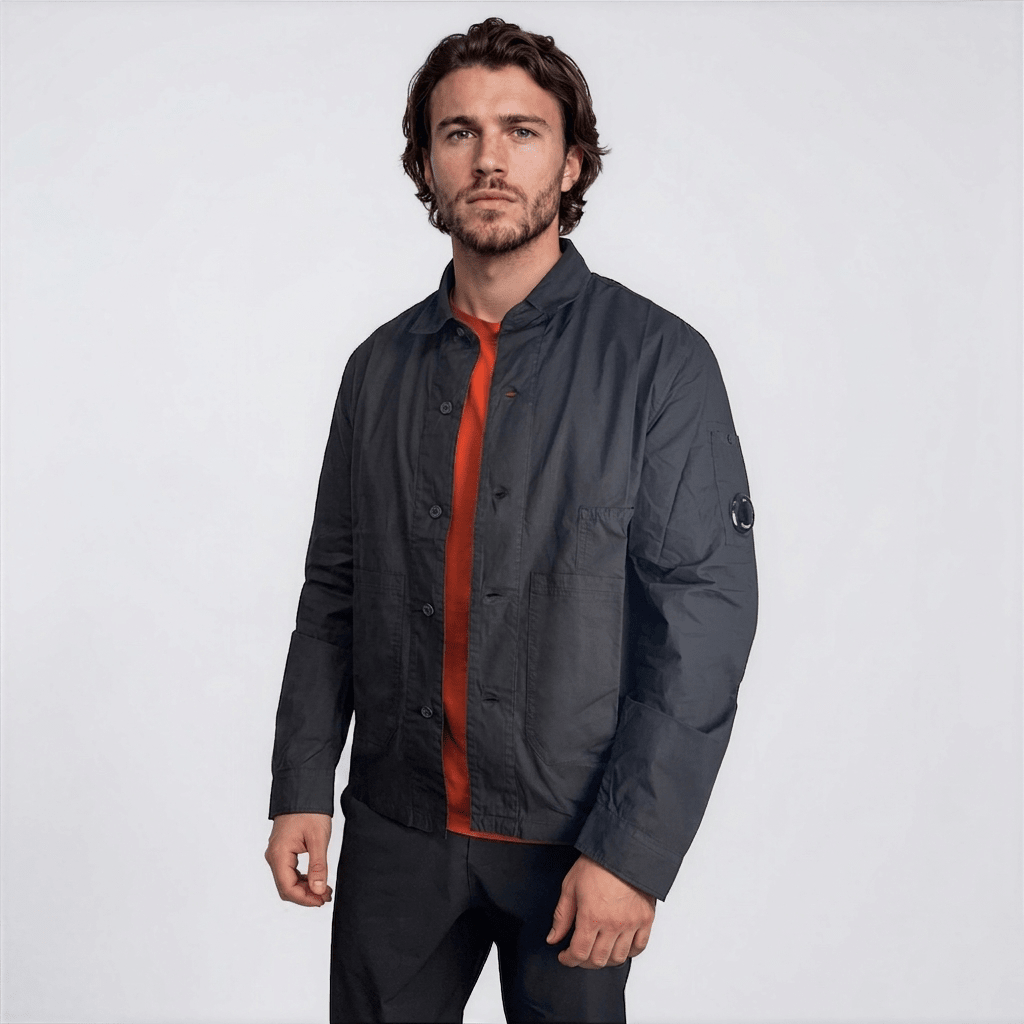 CP Company Lens Overshirt in Black