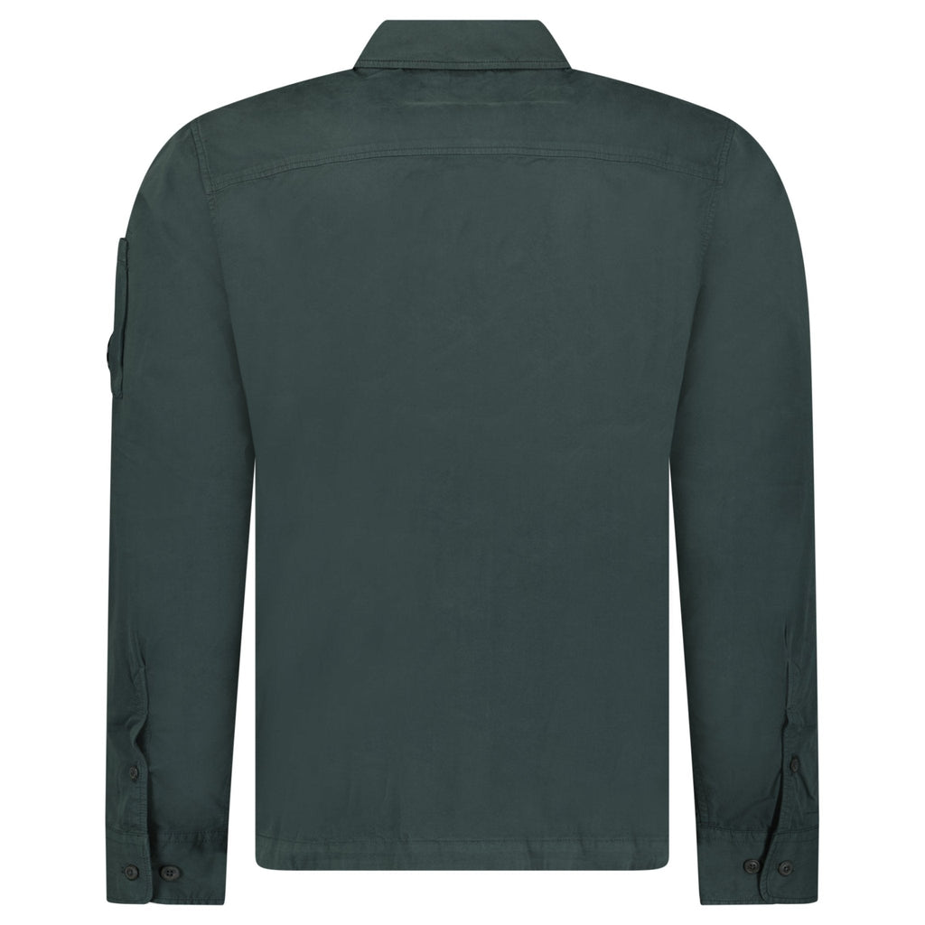 CP Company Lens Zip-Up Overshirt Dark Shadow