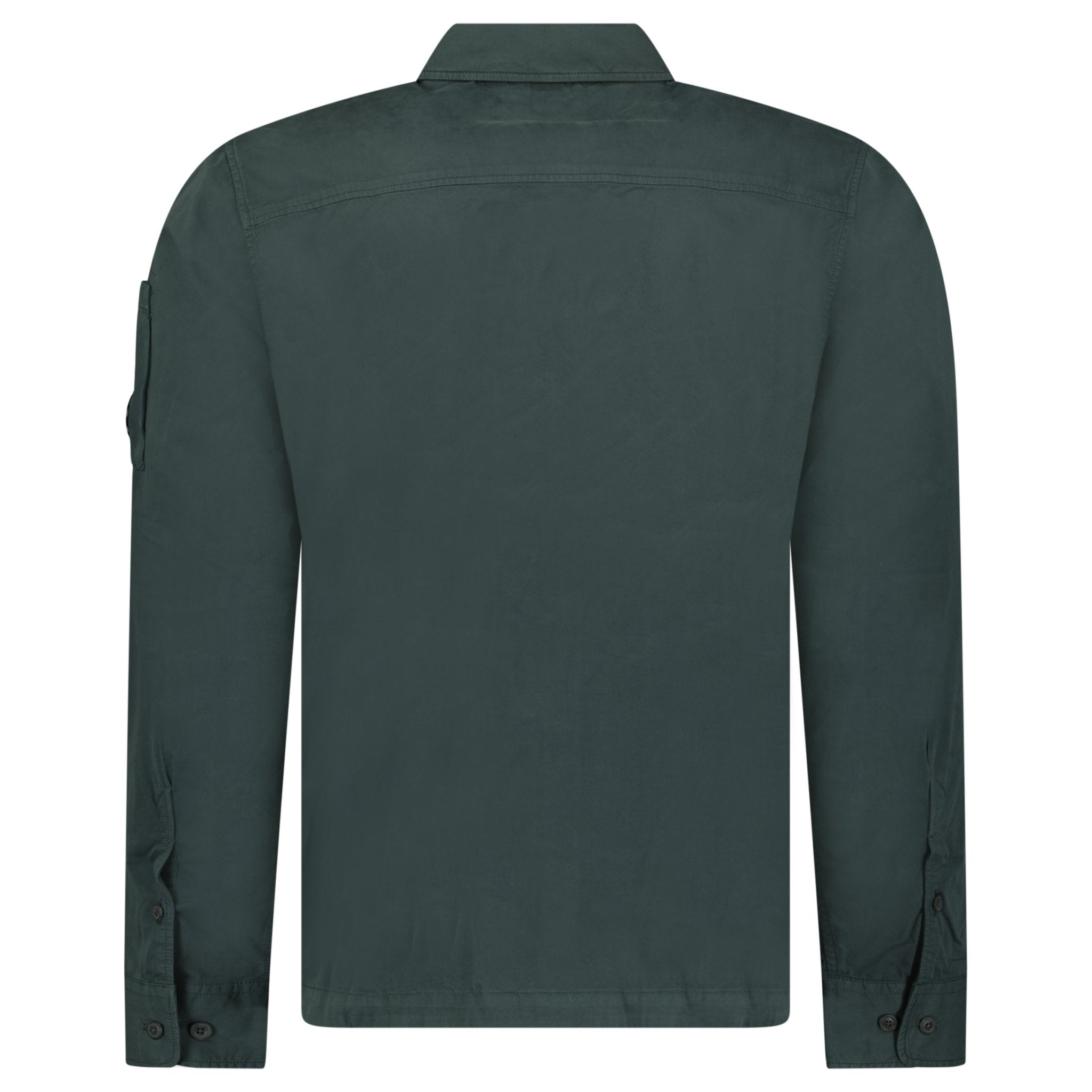 CP Company Lens Zip-Up Overshirt Dark Shadow