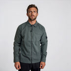 CP Company Lens Zip-Up Overshirt Dark Shadow