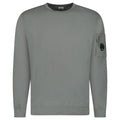 CP Company Light Fleece Crewneck Lens Sweatshirt in Gunmetal