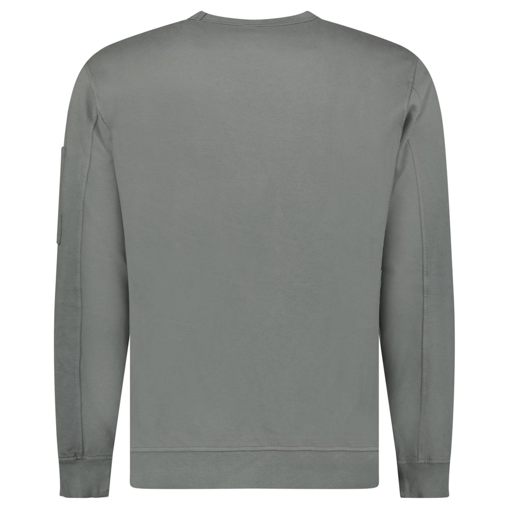 CP Company Light Fleece Crewneck Lens Sweatshirt in Gunmetal