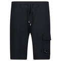 CP Company Light Fleece Lens Sweat Shorts Black