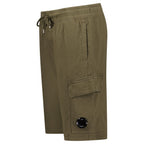 CP Company Light Fleece Lens Sweat Shorts Ivy Green