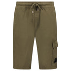 CP Company Light Fleece Lens Sweat Shorts Ivy Green
