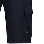 CP Company Light Fleece Lens Sweat Shorts Navy