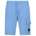 CP Company Light Fleece Lens Sweat Shorts Pacific Coast Blue