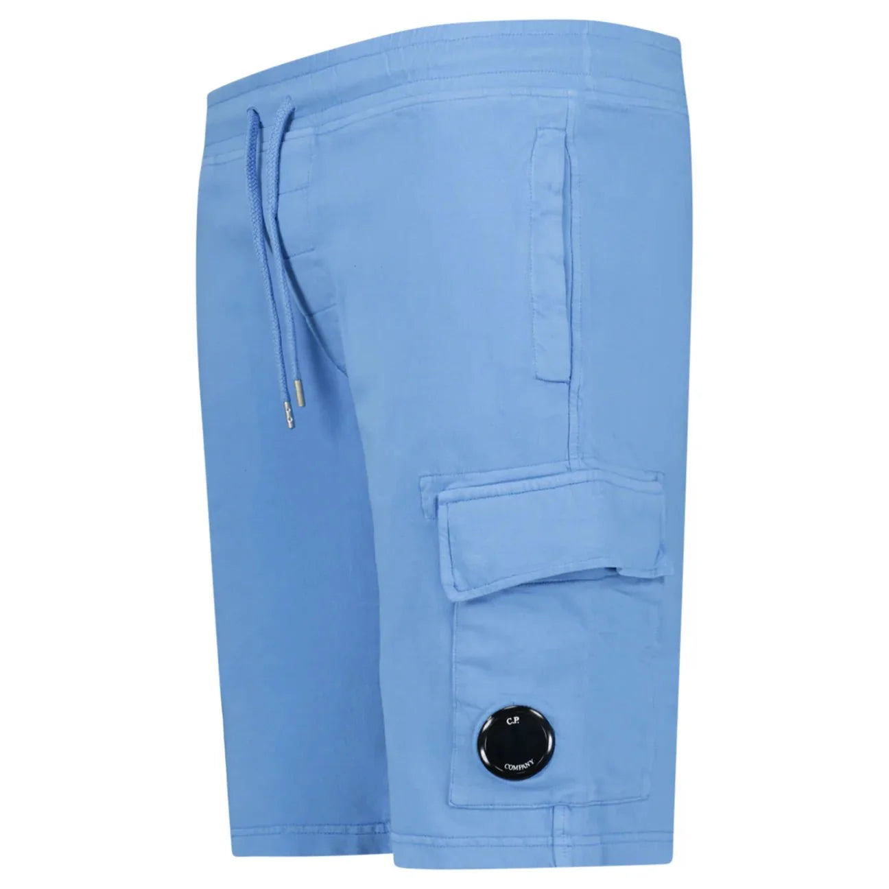 CP Company Light Fleece Lens Sweat Shorts Pacific Coast Blue