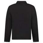 CP Company Linen/Cotton Lens Overshirt in Black
