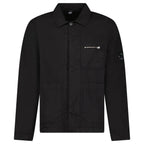 CP Company Linen/Cotton Lens Overshirt in Black