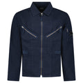 CP Company Linen/Cotton Lens Overshirt in Total Eclipse