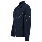 CP Company Linen/Cotton Lens Overshirt in Total Eclipse