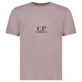 CP Company Logo-Print Jersey T-Shirt in Lavender