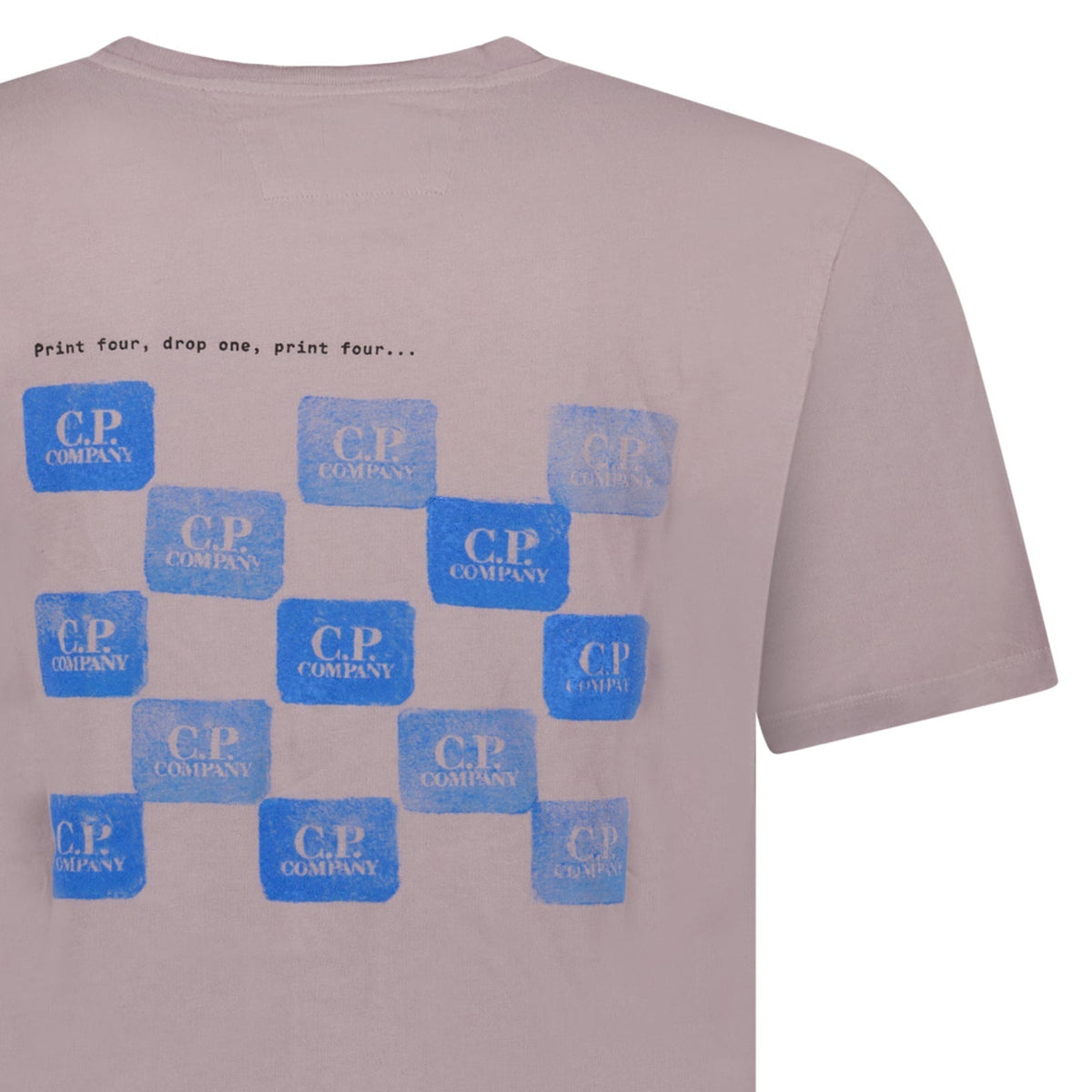 CP Company Logo-Print Jersey T-Shirt in Lavender