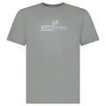 CP Company Logo T-Shirt in Smoked Pearl Grey