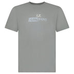 CP Company Logo T-Shirt in Smoked Pearl Grey