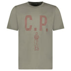 CP Company Mercerized 30/2 Jersey Sailor T-Shirt in Fallen Rock