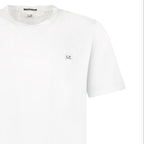 CP Company Mercerized Jersey 70/2 Gasato Patch T-Shirt in White