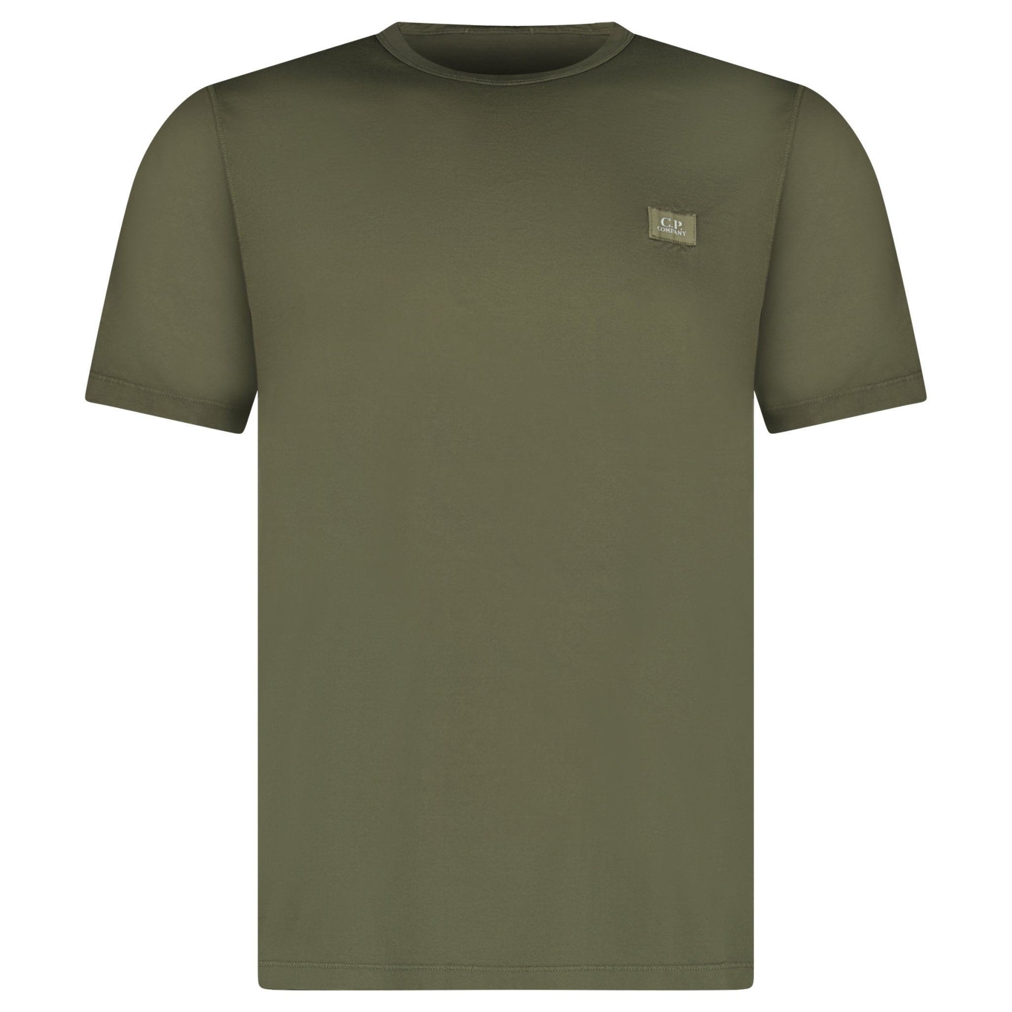 CP Company Mercerized Jersey 70/2 Gasato T-Shirt in Ivy Green
