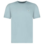 CP Company Mercerized Jersey 70/2 Gasato T-Shirt in Light Blue