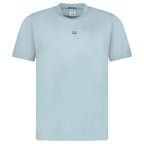 CP Company Mercerized Jersey 70/2 Gasato T-Shirt in Sliver Blue