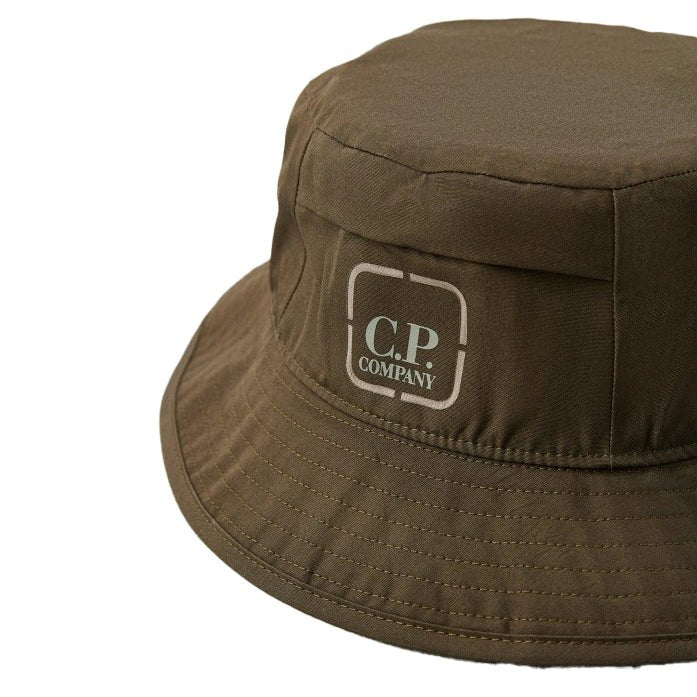 CP Company Metropolis Series Baffled Bucket Hat in Ivy Green