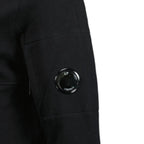 CP Company Micro Lens Diagonal Raised Hoodie Black