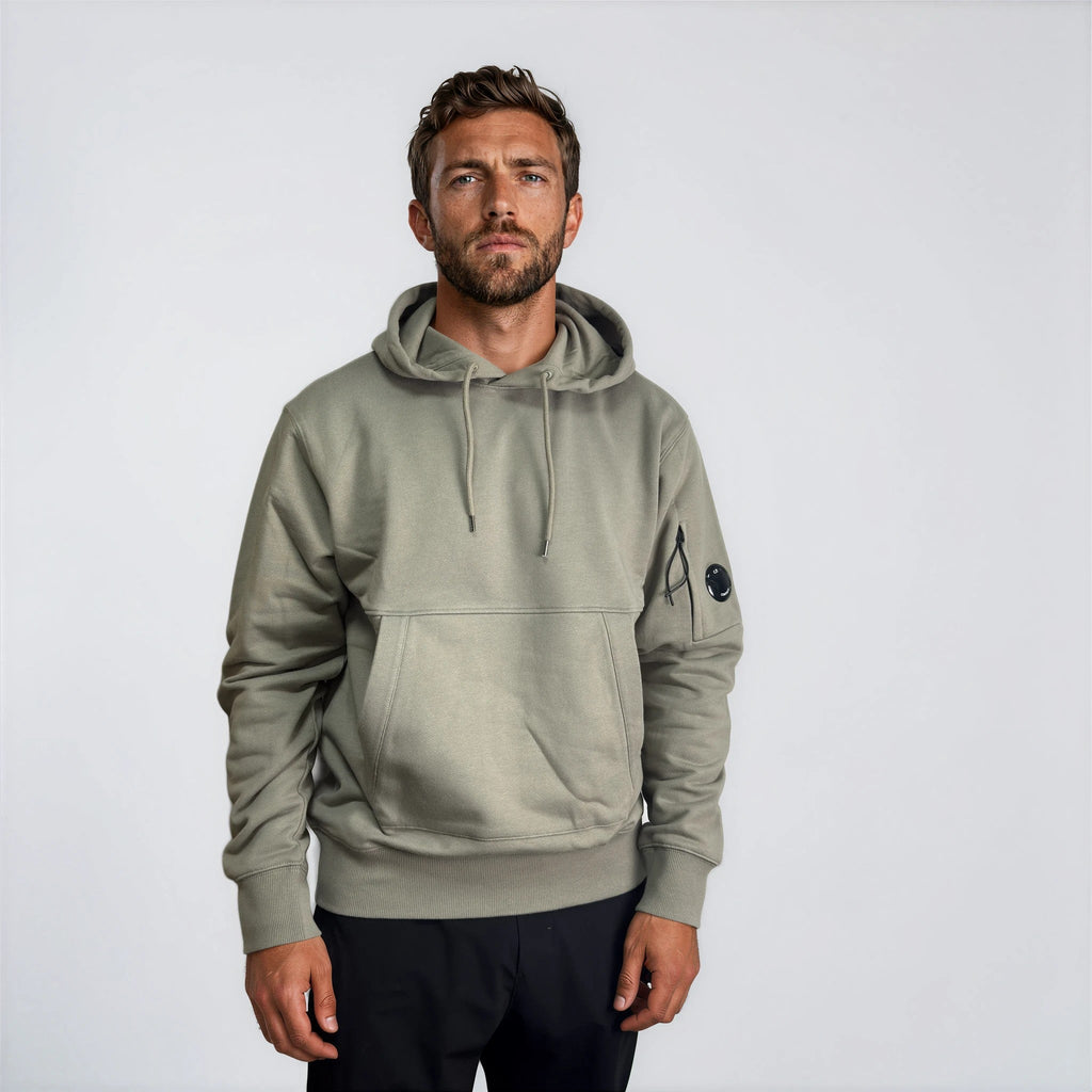 CP Company Micro Lens Diagonal Raised Hoodie Fallen Rock