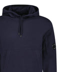 CP Company Micro Lens Diagonal Raised Hoodie Navy