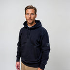 CP Company Micro Lens Diagonal Raised Hoodie Navy