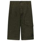 CP Company Micro-Reps Boxy Lens Shorts in Khaki Green