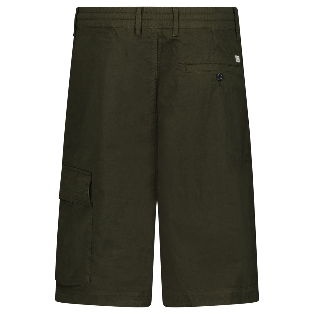CP Company Micro-Reps Boxy Lens Shorts in Khaki Green