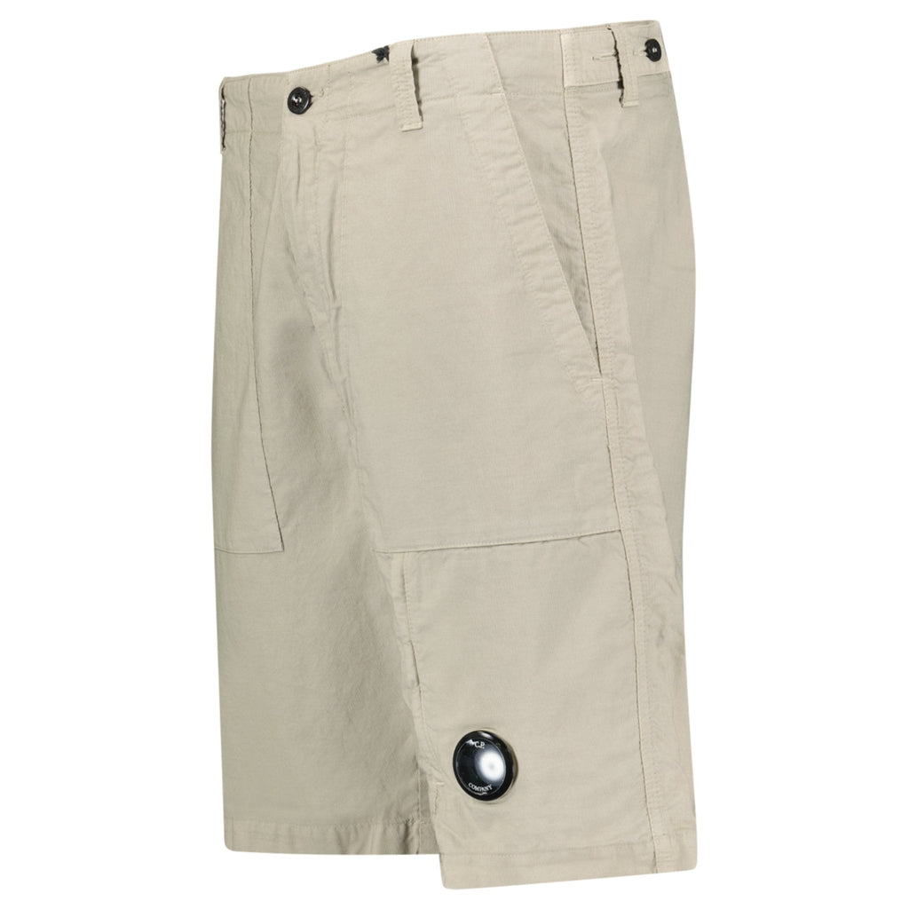 CP Company Ottoman Lens Bermuda Shorts in Vintage Khaki