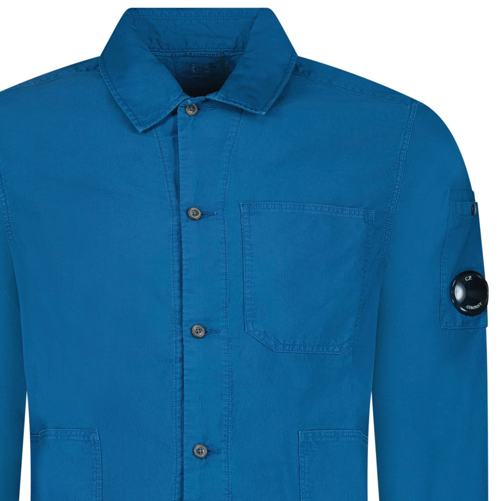 CP Company Ottoman Workwear Shirt in Blue