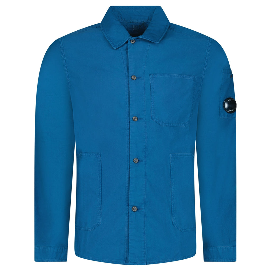 CP Company Ottoman Workwear Shirt in Blue