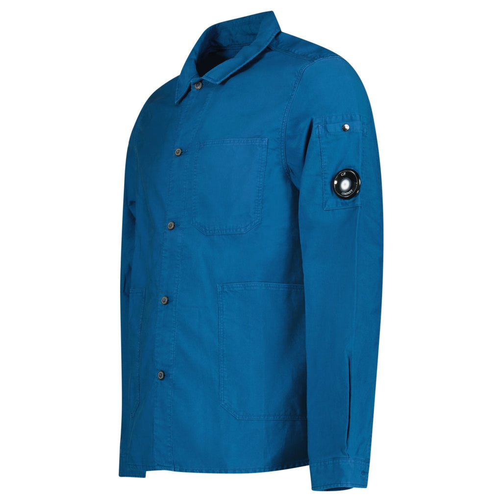 CP Company Ottoman Workwear Shirt in Blue