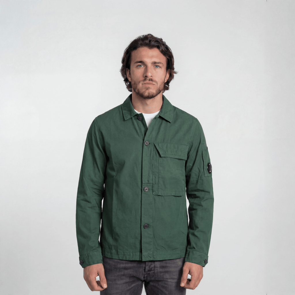 CP Company Overshirt Jacket in Green